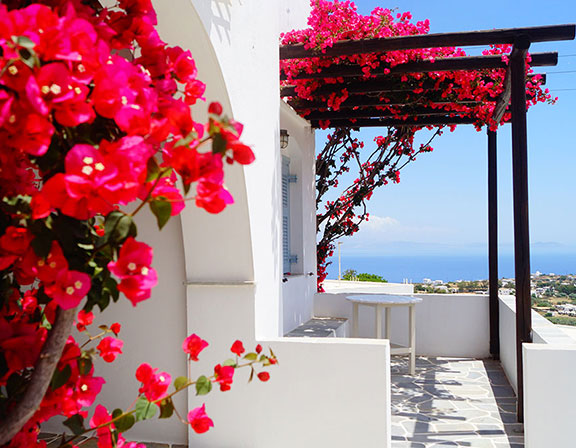 Balcon avec vue sur la mer